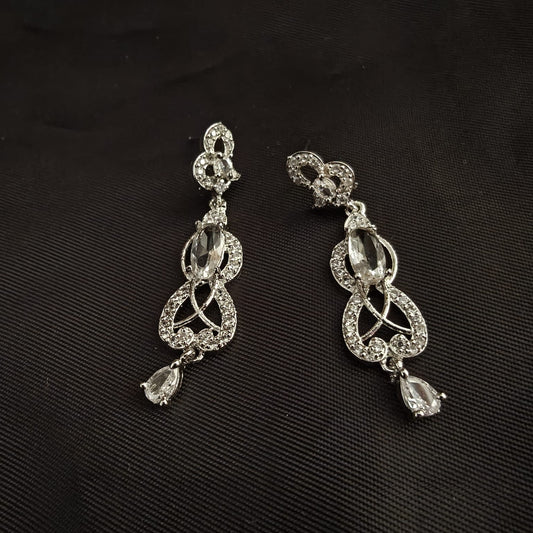 Crystal Veil Dangler Earrings
