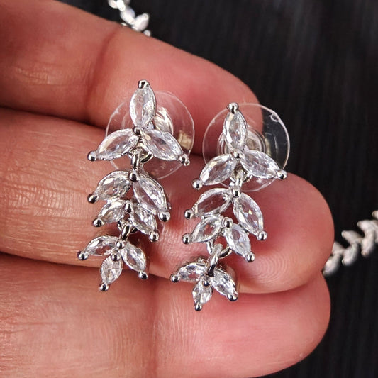 hanging leaf earrings