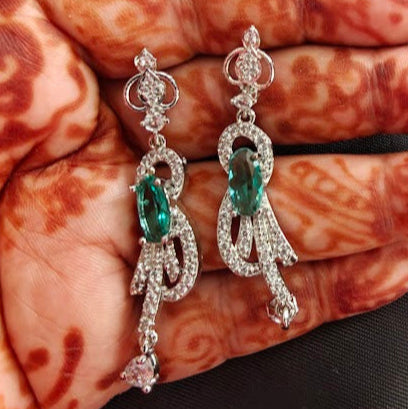 Celestia Lattice Drop Earrings