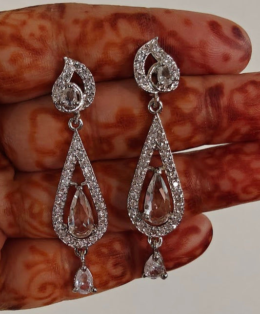 Diamond drop earrings