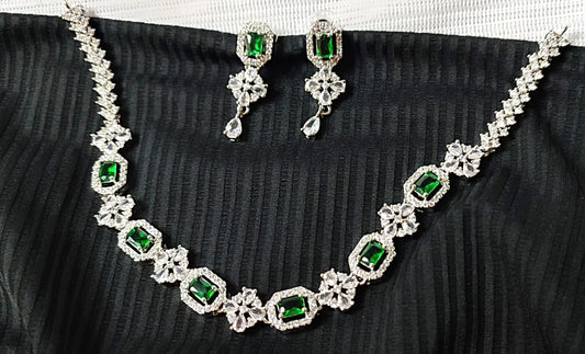 Green American diamond set