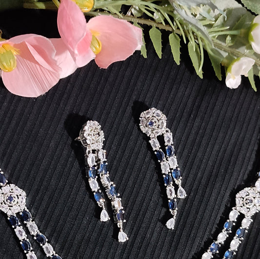 Blue sapphire jewellery set